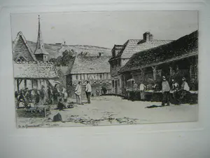 Carel Nicolaas Storm van 's-Gravesande - De Markt te Veules in Normandie kopen? Bied vanaf 40!