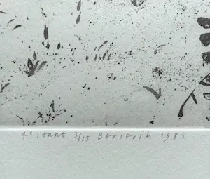 Herman Berserik - Besneeuwd landschap, aquatint ets (kleine oplage) kopen? Bied vanaf 100!