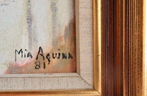 Niet of onleesbaar gesigneerd - Spaans georiënteerd Stilleven - In Vergulden lijst - Gesigneerd Aquina? kopen? Bied vanaf 1!