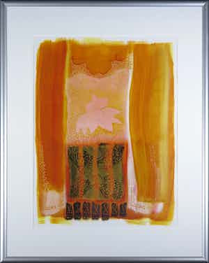 Tineke Looman - Olieverf op canvaspapier, Indian summer - Ingelijst verkocht voor € 1!