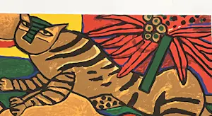 AcheterCorneille - Grote litho Verliefde tijgers, 1996? Enchérissez de 500!