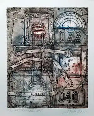 Enric Adsera Riba - diepdruk/aquatint, gesigneerd - Zaandam - 23704 verkocht voor € 65!