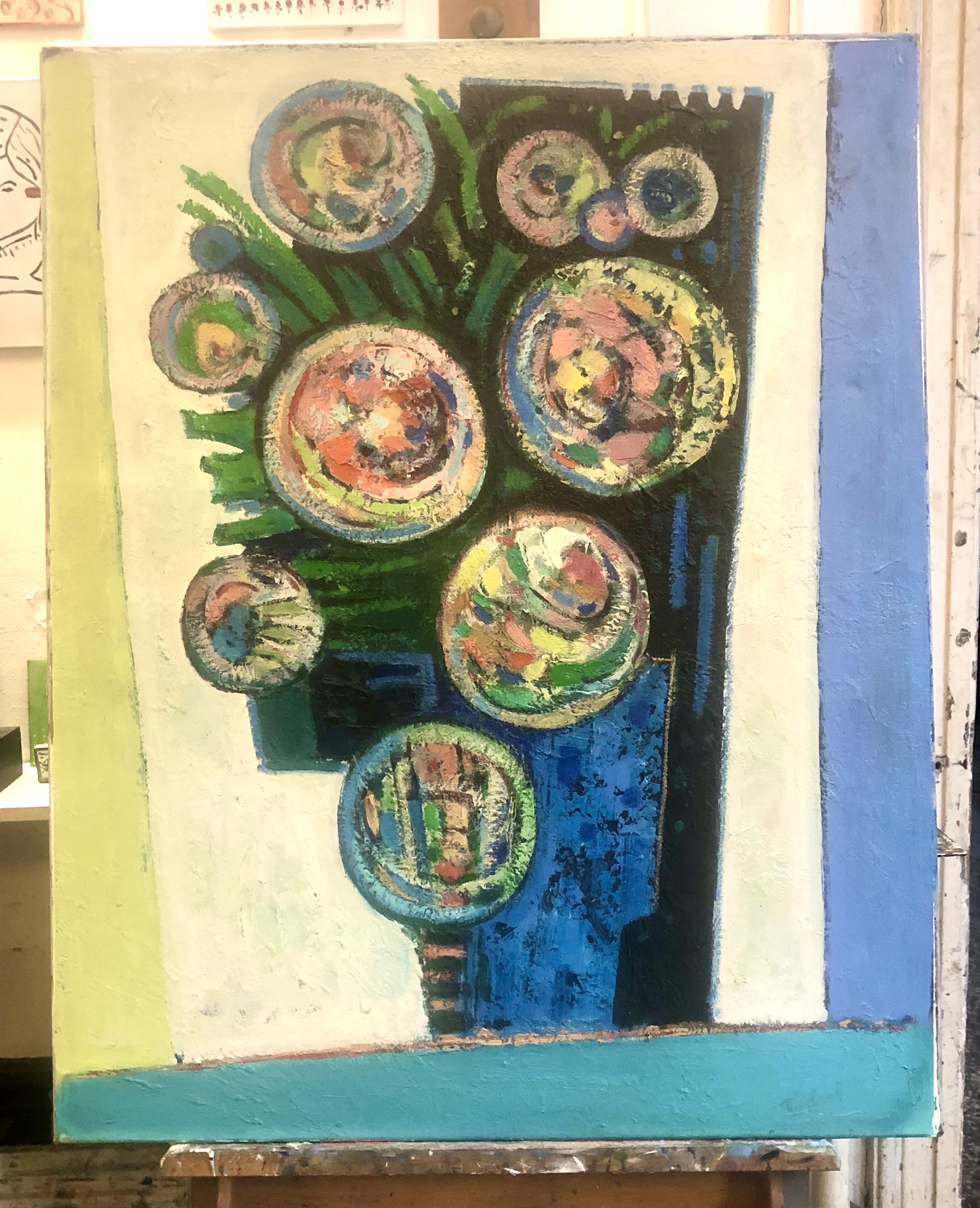 AcheterRien Goené - Abstract expressionistisch olieverf schilderij? Enchérissez de 1100!