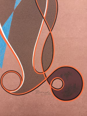 Cesar Domela - typerende zeefdruk op fraai lompenpapier 1972/1991. kopen? Bied vanaf 195!