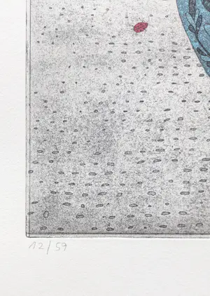 Jurgen Schneider - gisteren wordt het beter - complete set met drie handgekl. etsen, doos, tekst kopen? Bied vanaf 159!