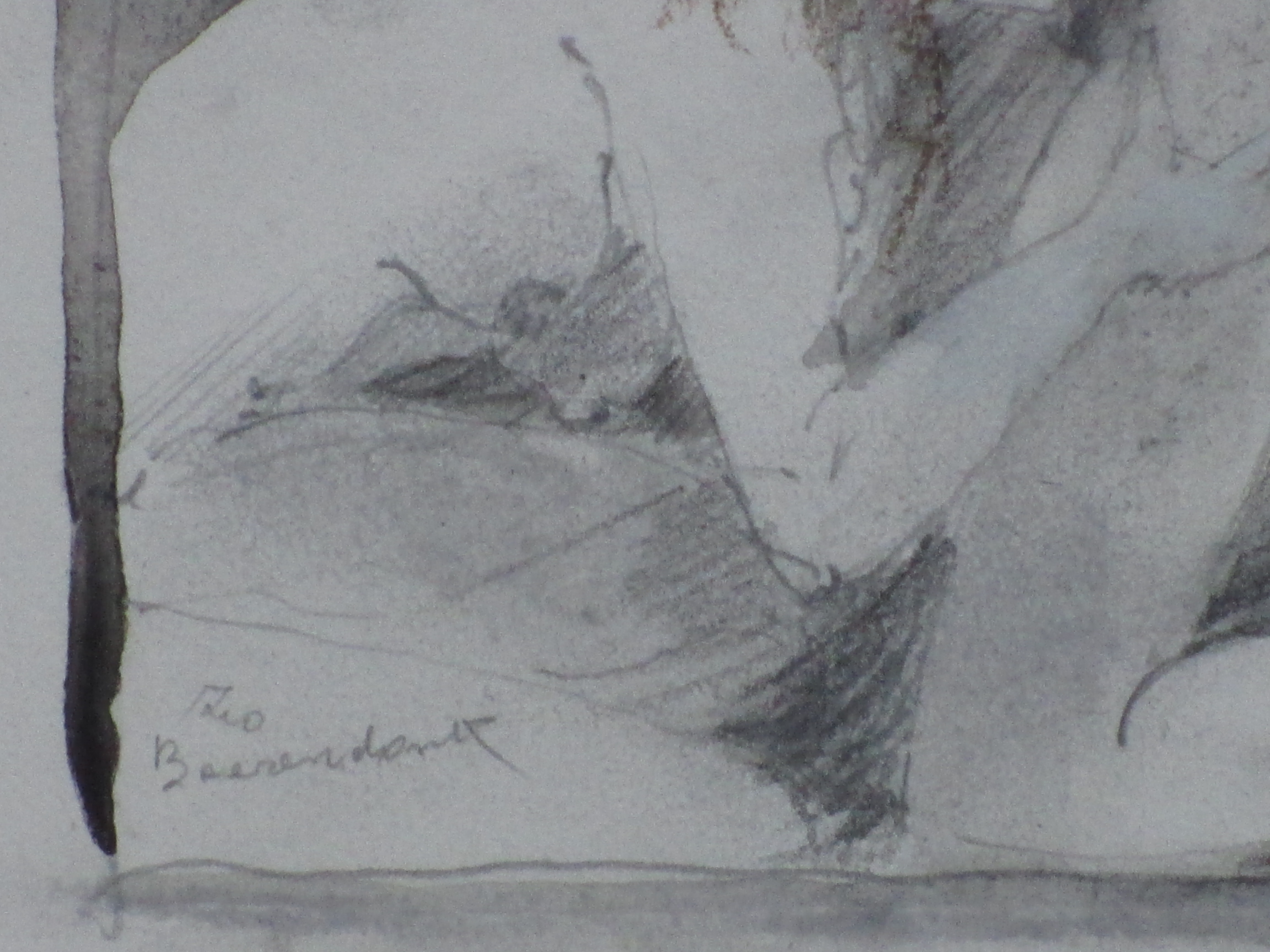 Theo Beerendonk - Ochtendspel vriendinnen - Tekening kopen? Bied vanaf 35!