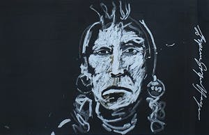 Espen Hagen - Silver chief on black | Groot kopen? Bied vanaf 90!