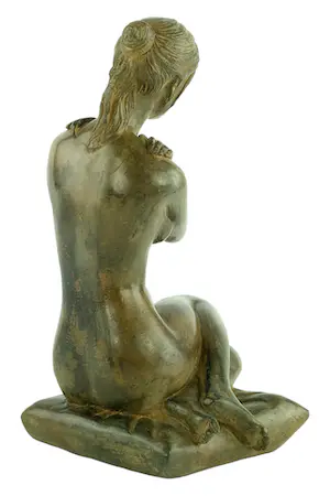 Pierre Chenet - Bronzen beeld van vrouwelijk naakt met gekruiste armen kopen? Bied vanaf 295!