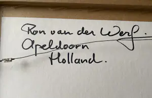 Ron van der Werf - Uniek schilderij , gemengde techniek kopen? Bied vanaf 75!