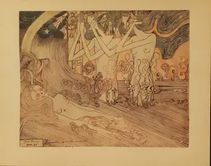 Jan Toorop - Zeldzaam, Vada Map met zes tekeningen van Jan Toorop kopen? Bied vanaf 195!