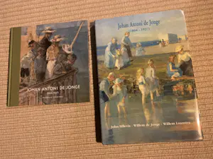 Johan Antonie de Jonge - 'Schevenings vissersmeisje' incl. 2 boeken over De Jonge kopen? Bied vanaf 445!