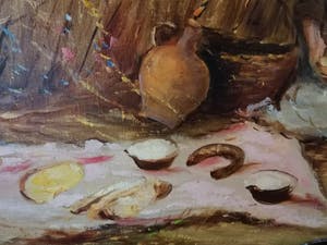 Niet of onleesbaar gesigneerd - Picknick in een korenveld kopen? Bied vanaf 1!