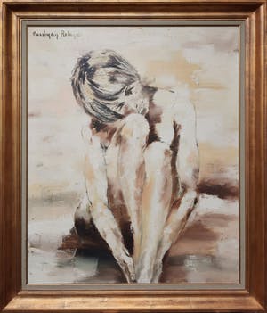 Roland Cassiman - groot portret in goudkleurige lijst kopen? Bied vanaf 1!