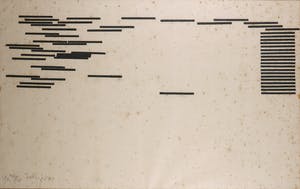 Carel Visser - Houtsnede op Japans papier, Geometrisch abstract - Ingelijst kopen? Bied vanaf 1!