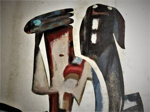 Jaap de Carpentier - Markant Abstract-Expressionistische jaren 60 Collage zg. "CarpKunst" kopen? Bied vanaf 10!