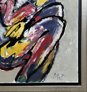 Martin van Wordragen - Olieverf op doek: 'Moeder met kind' kopen? Bied vanaf 475!