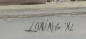 Nic Loning - Aquarel, Kerk - Ingelijst kopen? Bied vanaf 20!