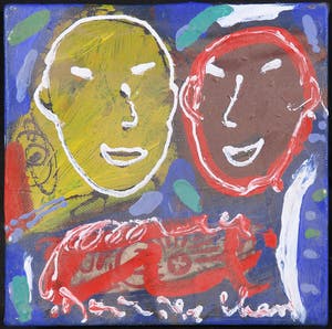 Dominique Chan - Acryl op doek, Happy 2010 Prettige kerstdagen kopen? Bied vanaf 1!
