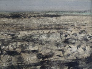 Wim Steijn - Tekening pastelkrijt , “Landschap” – gesigneerd & ingelijst – ca 1970 kopen? Bied vanaf 40!