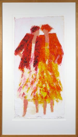 Wil Willemsen - Zeefdruk, Walking - Ingelijst kopen? Bied vanaf 50!