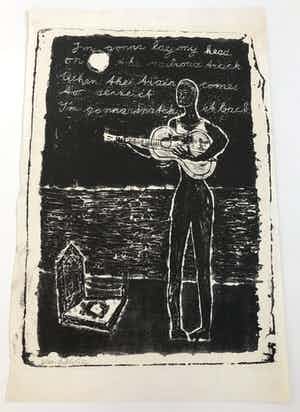 Klaas Gubbels - Litho uit 1955 verkocht voor € 250!