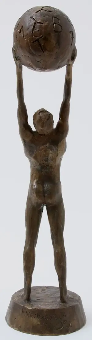 Kees Verkade - Bronzen sculptuur: "Trophée des chiffres et des lettres" - 1991 kopen? Bied vanaf 1999!