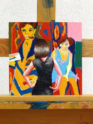 Gerard Boersma - Zelf Portret Ernst Ludwig Kirchner Met Model kopen? Bied vanaf 75!