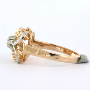 18k gouden ring met oud Amsterdams slijpvorm geslepen diamant 0.10ct kopen? Bied vanaf 235!