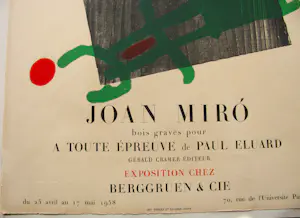 Joan Miro - HOLZSCHNITT " A TOUTE EPREUVE de PAUL ELUARD " 1959 kopen? Bied vanaf 400!