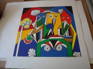Maartje Wijngaarden - Zeefdruk, Zonder titel kopen? Bied vanaf 30!
