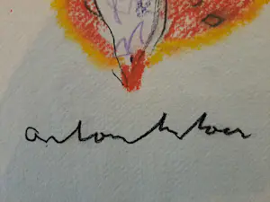 Anton Heyboer - Cancan danseres met spiegel..... kopen? Bied vanaf 140!