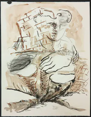 Fernando Lange Walton - Lot van drie aquarellen, Zonder titel kopen? Bied vanaf 1!