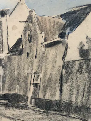 Henk Bellaard - Stadsgezicht (verso Havengezicht) kopen? Bied vanaf 100!