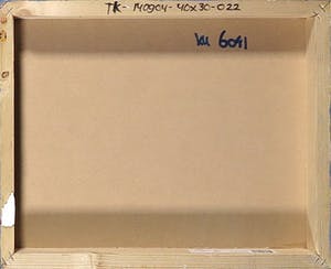 Theo Koster - Handbewerkte zeefdruk en collage op hout, E kopen? Bied vanaf 10!