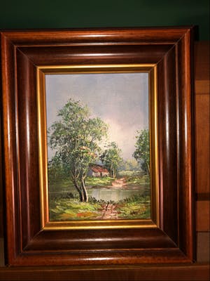 Charles Augustin Wauters - Boerderij aan ven (herfst en lente) kopen? Bied vanaf 10!