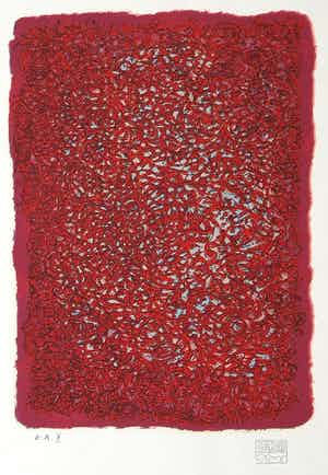 Mark Tobey - Zeefdruk, Abstracte compositie verkocht voor € 1!