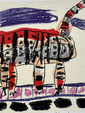 Kees Salentijn - mooie zeefdruk op geschept papier van een katje kopen? Bied vanaf 50!