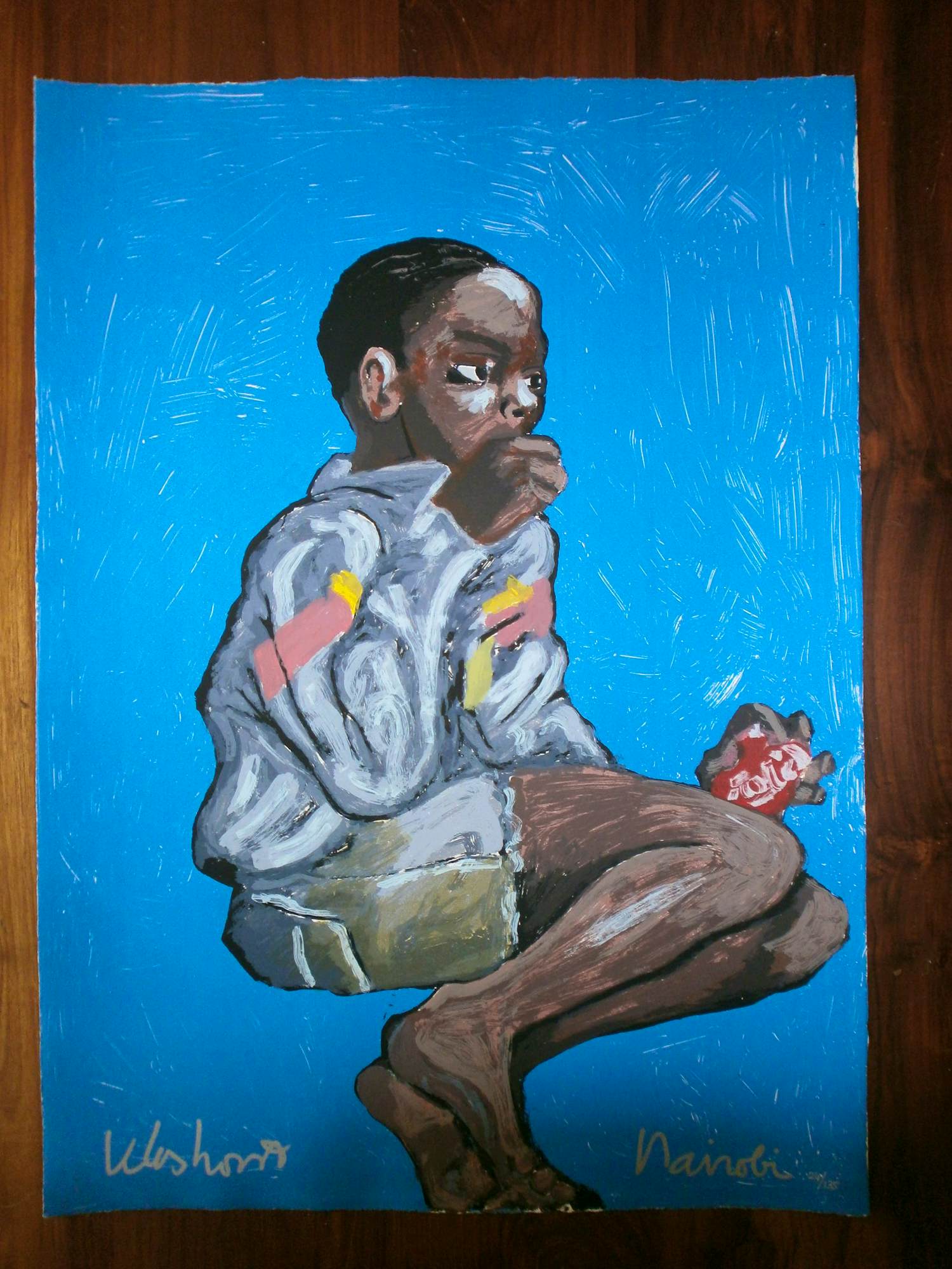 Peter Klashorst - Zeefdruk, Nairobi verkocht voor € 80!