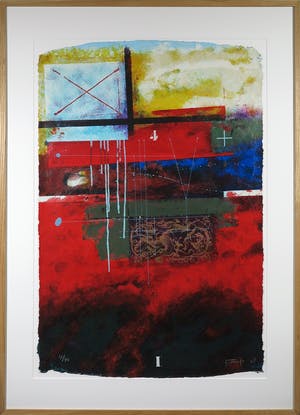 Piotr Konkel - Zeefdruk, Zonder titel - Ingelijst (Groot) kopen? Bied vanaf 35!