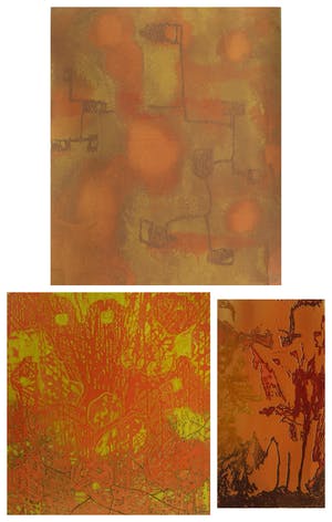 Gertie Mesker - 3 x Ets & aquatint , Octans , Arien & Zomeravond – oplage 50 ex. kopen? Bied vanaf 50!