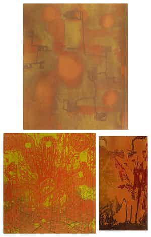 Gertie Mesker - 3 x Ets & aquatint , Octans , Arien & Zomeravond – oplage 50 ex. verkocht voor € 50!