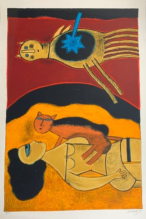 Corneille - Femme et chat kopen? Bied vanaf 425!