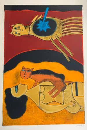 Corneille - Femme et chat verkocht voor € 425!