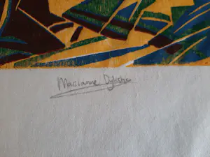 Marianne Dijkstra - Houtsnede op Japans papier. kopen? Bied vanaf 20!