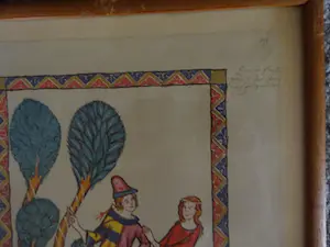 Niet of onleesbaar gesigneerd - Middeleeuws Minnesangers kopen? Bied vanaf 1!