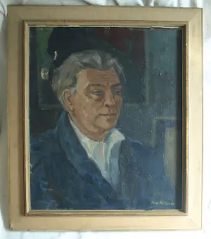 Joep Vogtschmidt - Olieverf op doek , Zelfportret – Lijst, 73 x 63 cm. - 1963 kopen? Bied vanaf 80!