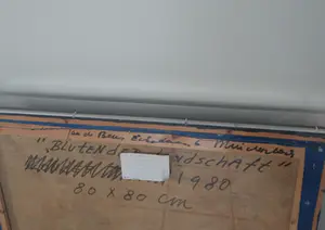 Jan de Beus - Blutender Landschaft - Olieverf en assemblage 1980 (groot) kopen? Bied vanaf 275!