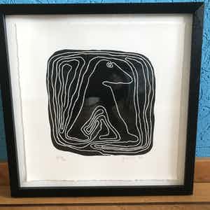 Jan Snoeck - Labyrint zeefdruk verkocht voor € 80!