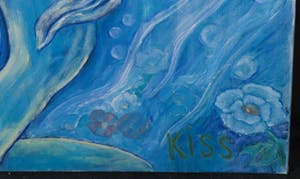 Kiss Riemvis - Olieverf op doek, z.t. Fantasy Water Horse kopen? Bied vanaf 10!