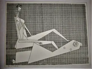 AcheterTheo Beerendonk - jaren 60 Fraaie geabstraheerde "lijnen"Ets - E.A. exemplaar - gesigneerd? Enchérissez de 52!
